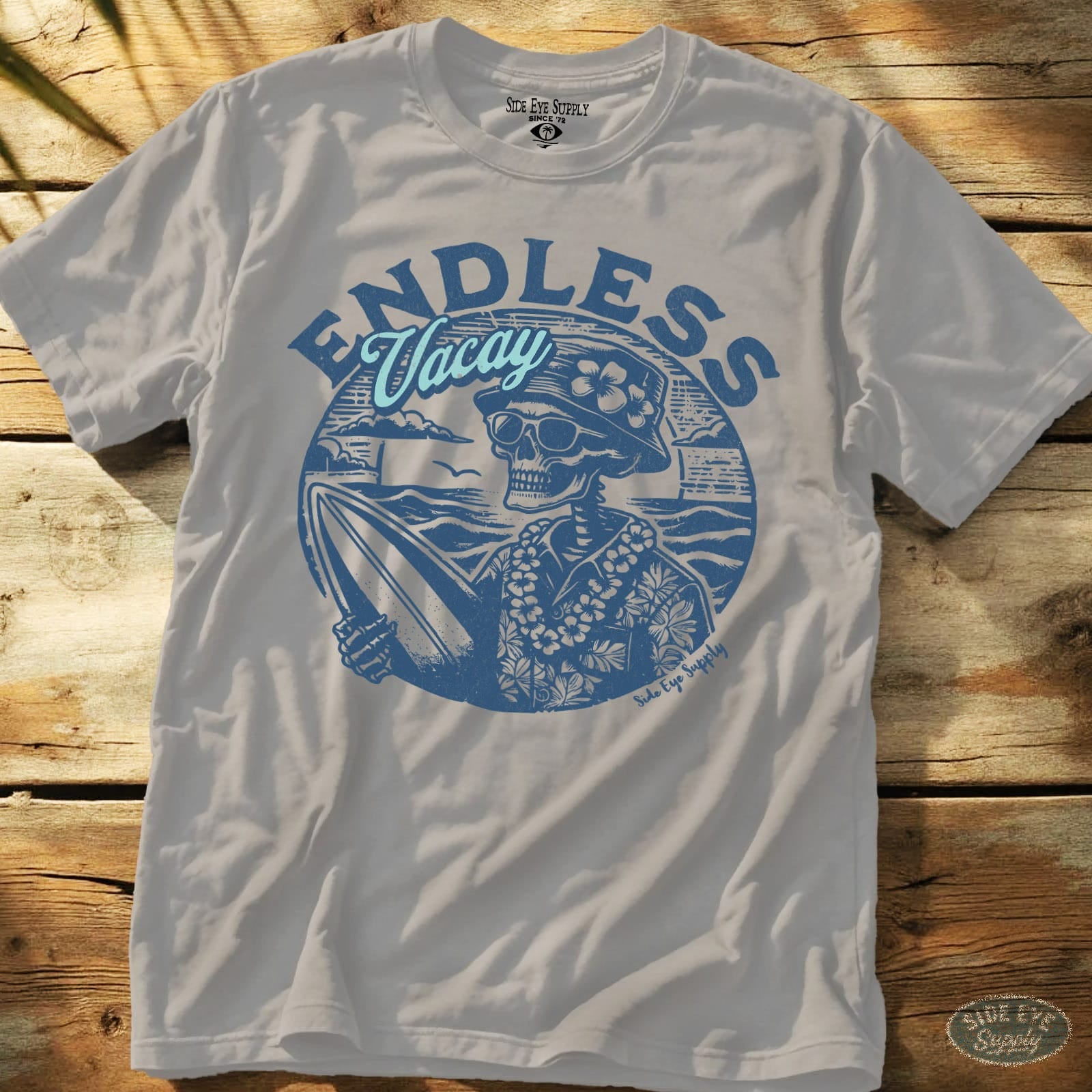 Endless Vacay Tee Ice Grey / S - by Side Eye Supply - Surf Beach Life Apparel
