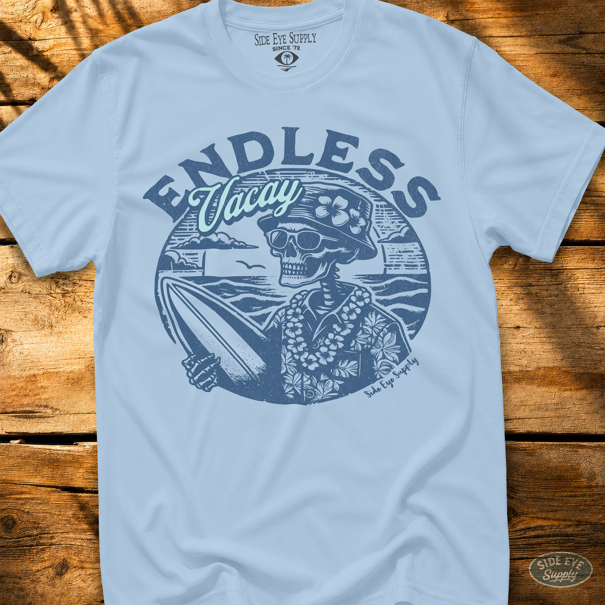 Endless Vacay Tee Light Blue / S - by Side Eye Supply - Surf Beach Life Apparel
