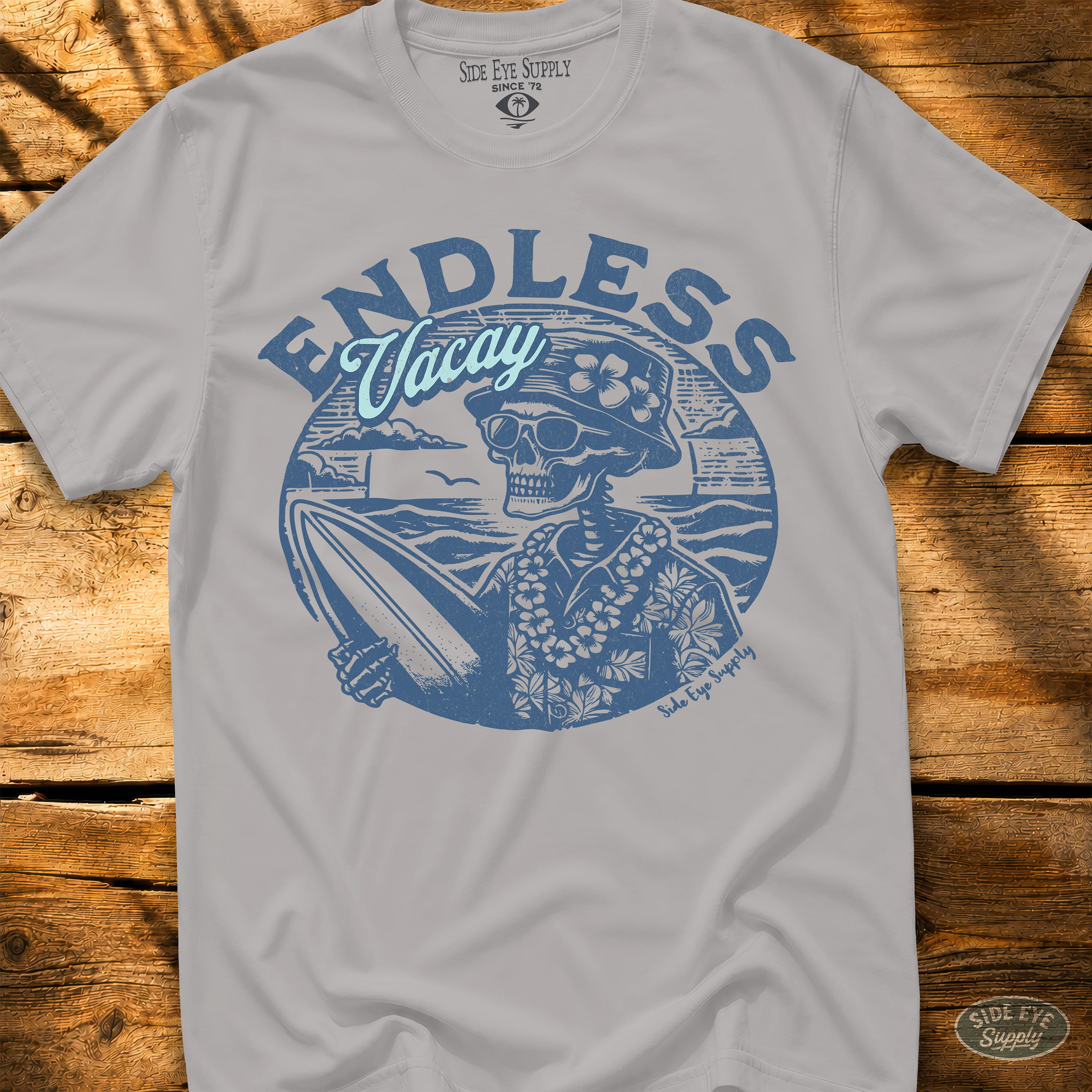 Endless Vacay Tee Ice Grey / S - by Side Eye Supply - Surf Beach Life Apparel