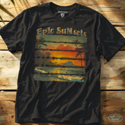 Epic Sunsets Tee Black / S - by Side Eye Supply - Surf Beach Life Apparel