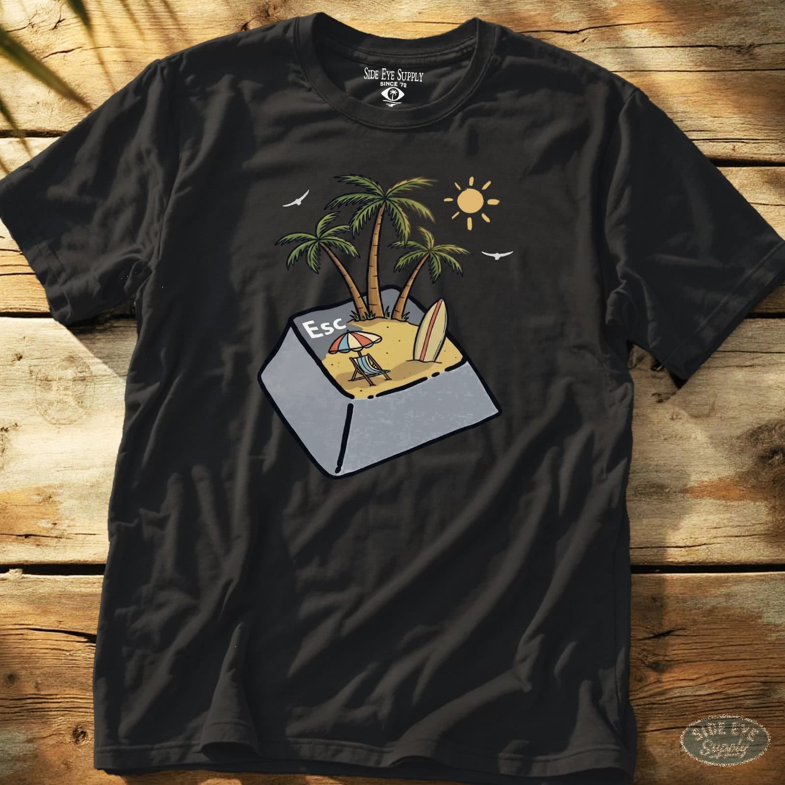 ESC Tee Black / S - by Side Eye Supply - Surf Beach Life Apparel
