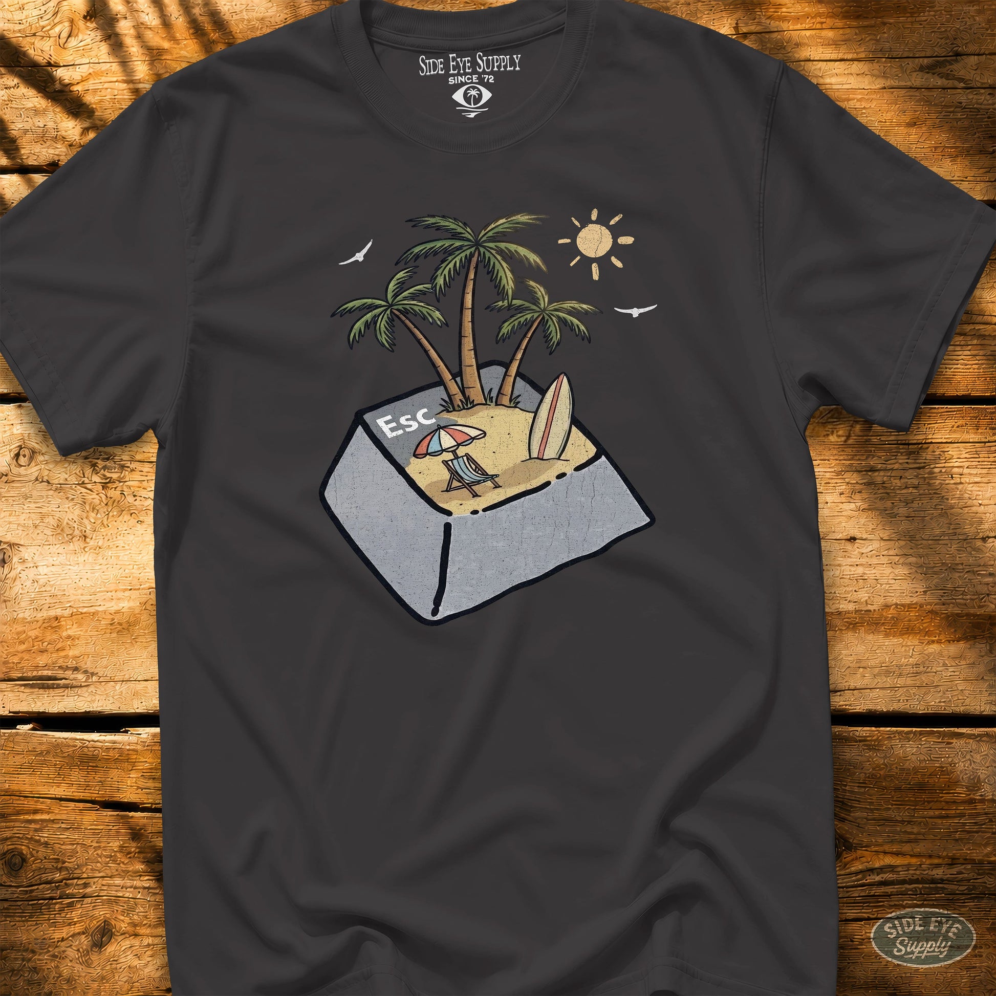 ESC Tee Black / S - by Side Eye Supply - Surf Beach Life Apparel