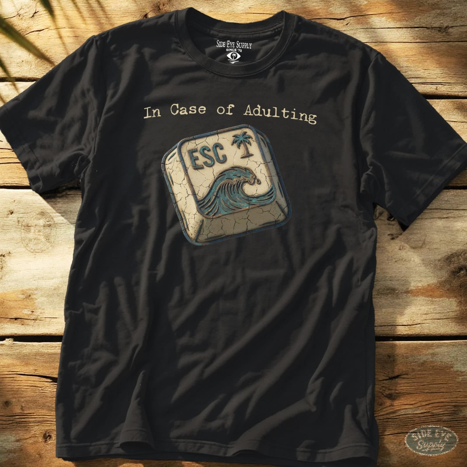 Escape Tee Black / S - by Side Eye Supply - Surf Beach Life Apparel