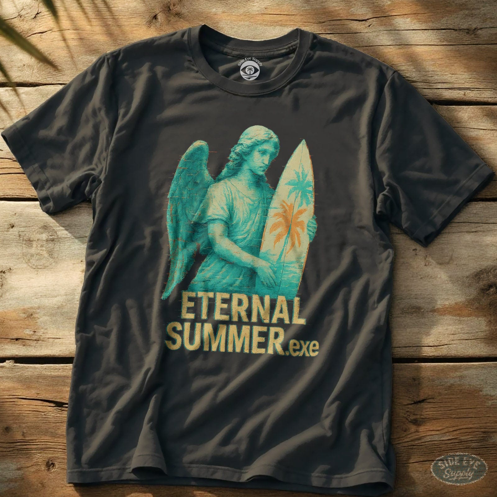 Eternal Summer.exe Tee Charcoal / S - by Side Eye Supply - Surf Beach Life Apparel