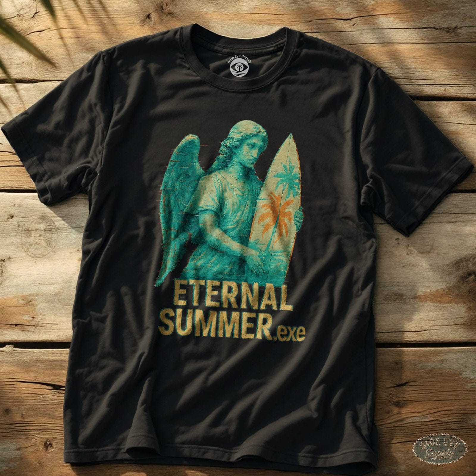 Eternal Summer.exe Tee Black / S - by Side Eye Supply - Surf Beach Life Apparel