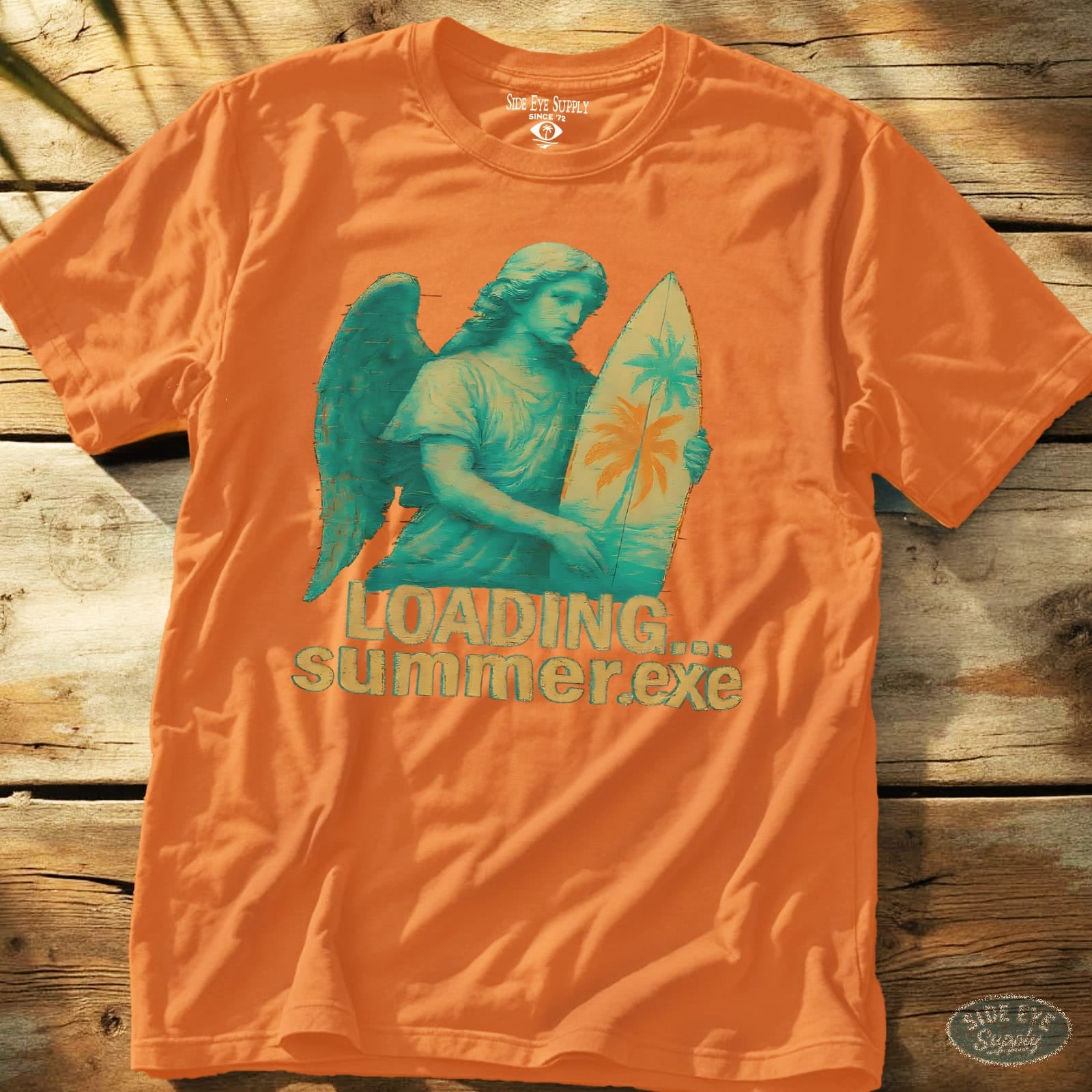 Eternal Summer.exe Tee Orange / S - by Side Eye Supply - Surf Beach Life Apparel