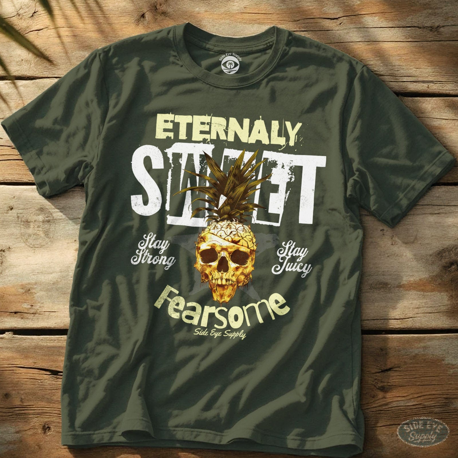 Eternally Sweet Tee Military Green / S - by Side Eye Supply - Surf Beach Life Apparel