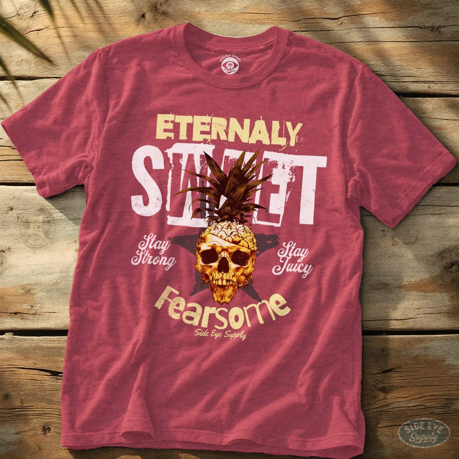 Eternally Sweet Tee Heather Red / S - by Side Eye Supply - Surf Beach Life Apparel