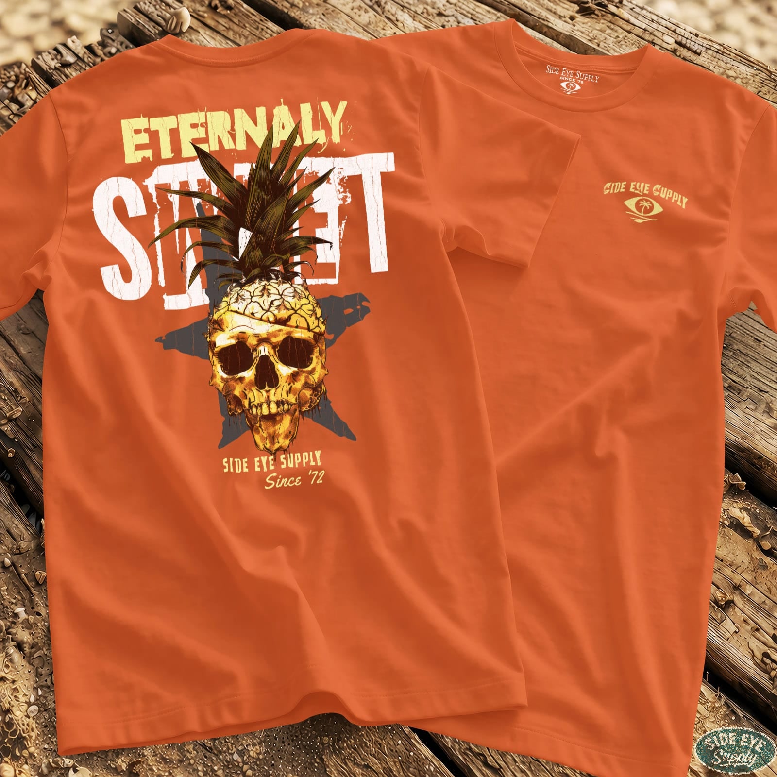 Eternally Sweet Tee Orange / S - by Side Eye Supply - Surf Beach Life Apparel