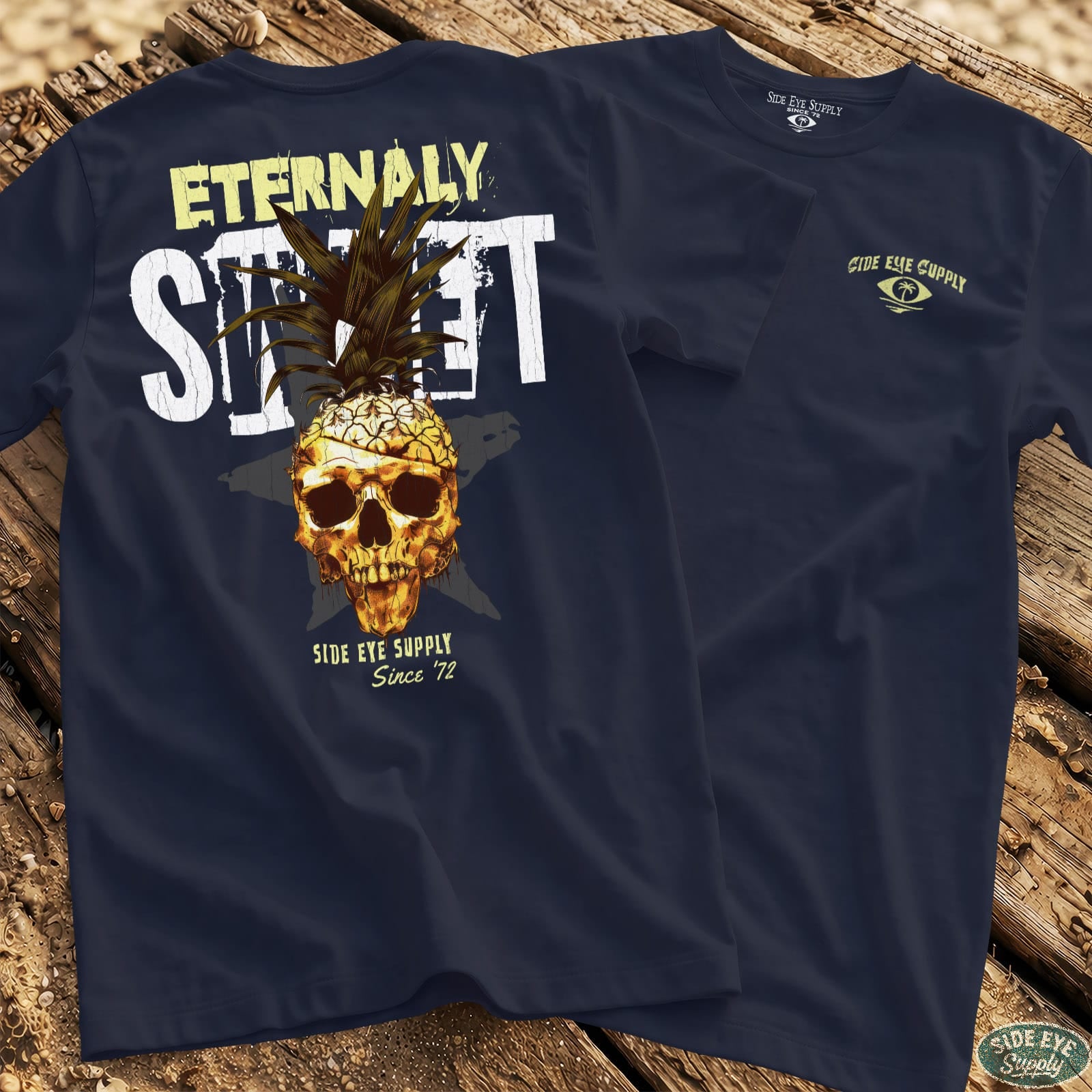 Eternally Sweet Tee Navy / S - by Side Eye Supply - Surf Beach Life Apparel