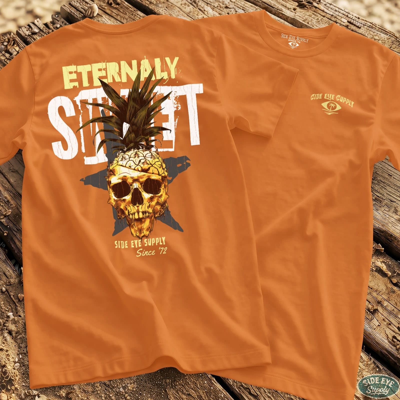 Eternally Sweet Tee Orange / S - by Side Eye Supply - Surf Beach Life Apparel