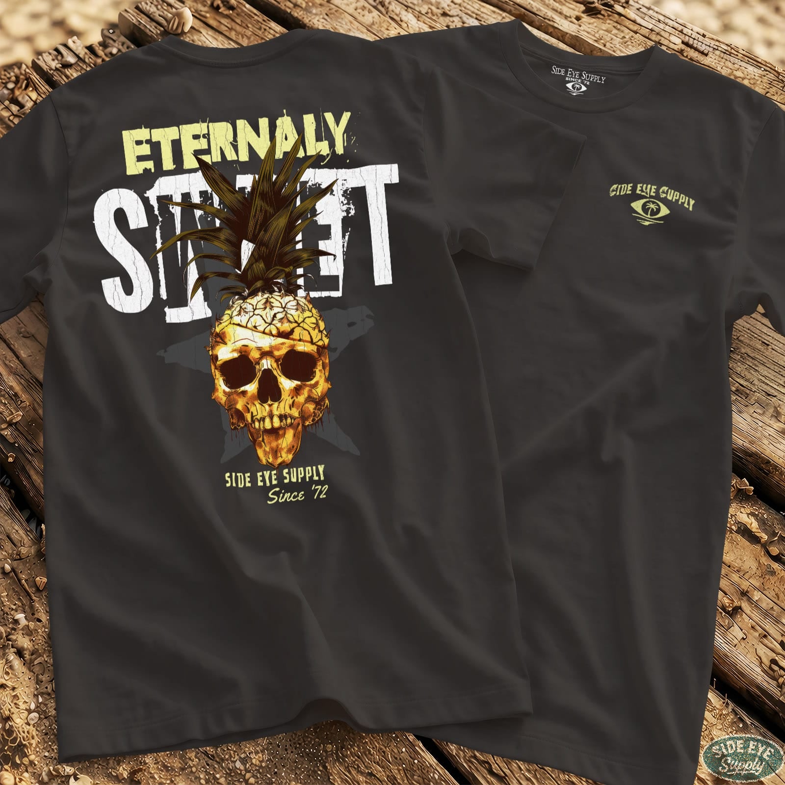 Eternally Sweet Tee Black / S - by Side Eye Supply - Surf Beach Life Apparel