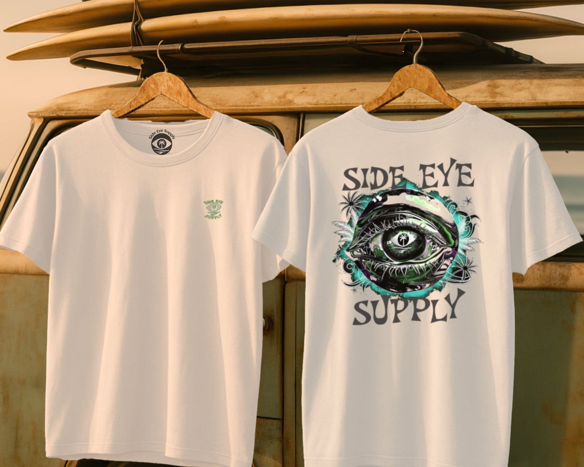 Eye Of The Storm White / S - by Side Eye Supply - Surf Beach Life Apparel
