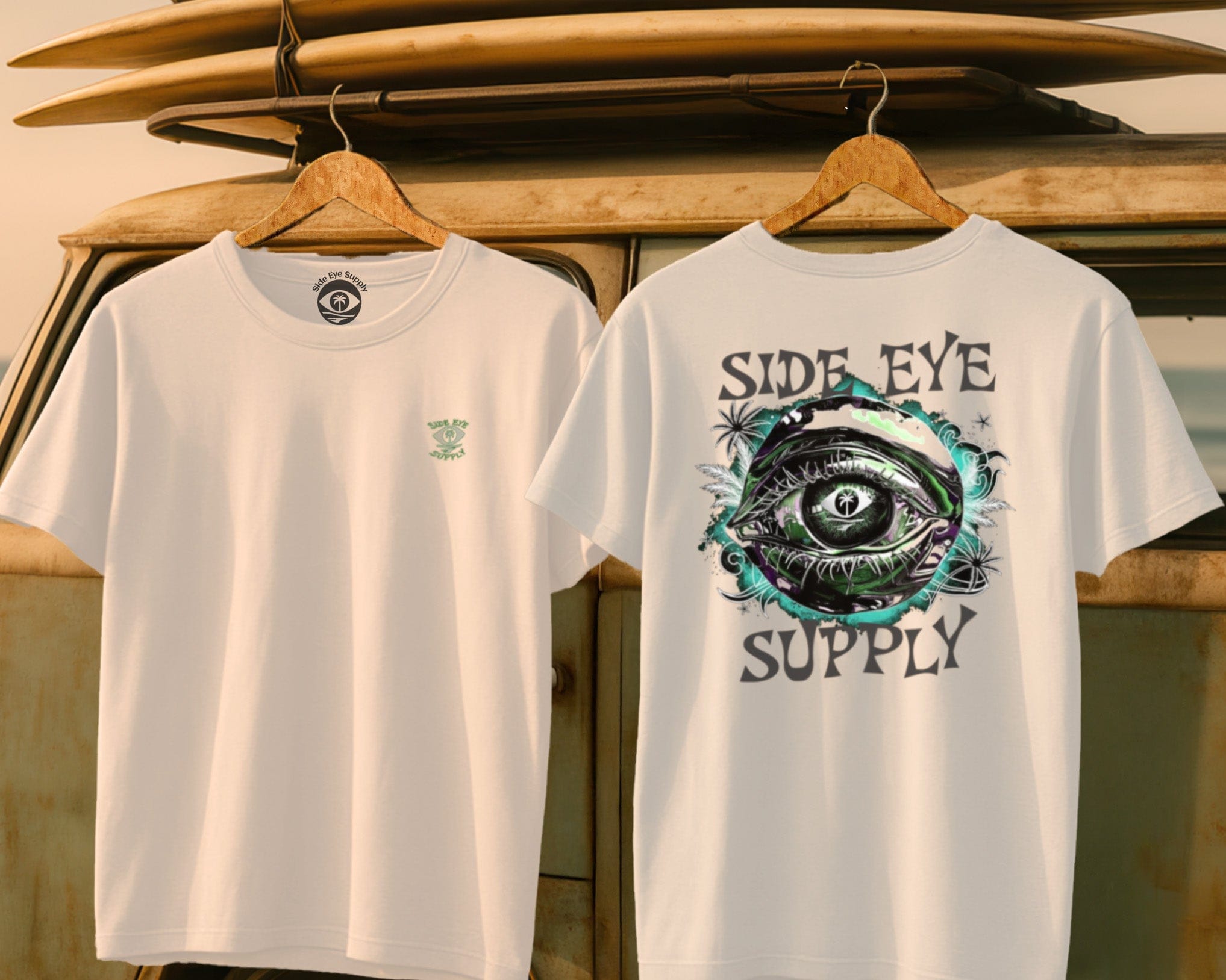 Eye Of The Storm White / S - by Side Eye Supply - Surf Beach Life Apparel
