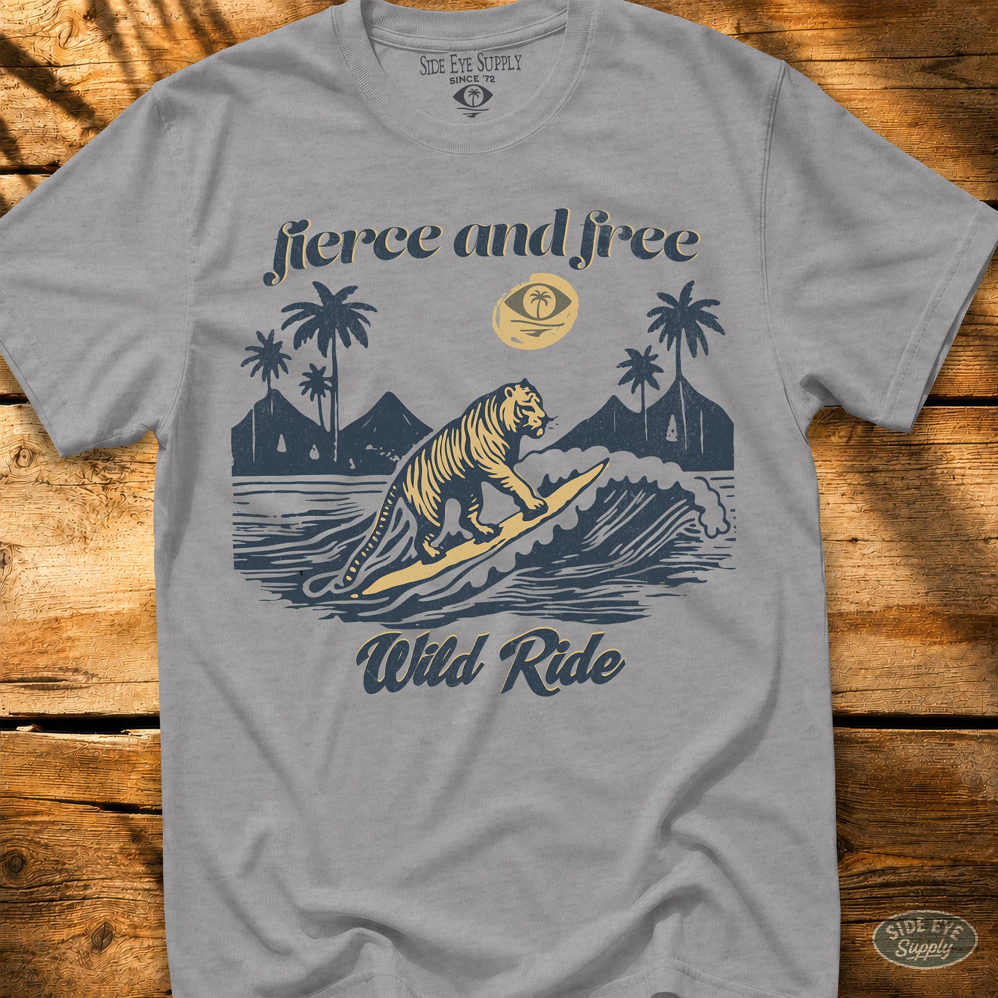 Fierce and Free Tee Sport Grey / S - by Side Eye Supply - Surf Beach Life Apparel