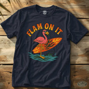 Flam On It Tee Navy / S - by Side Eye Supply - Surf Beach Life Apparel