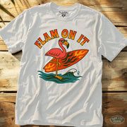 Flam On It Tee White / S - by Side Eye Supply - Surf Beach Life Apparel