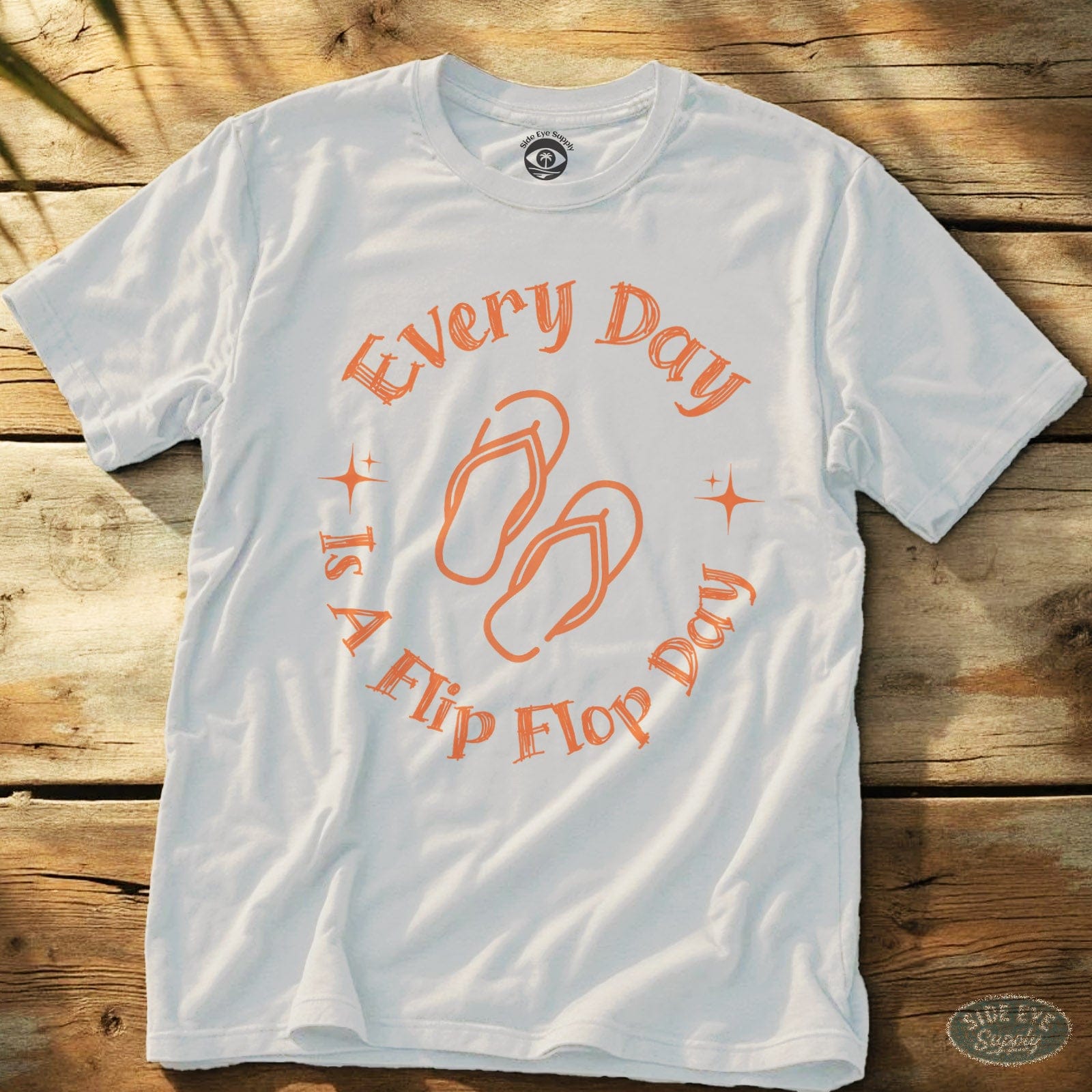 Flip Flop Day Tee White / S - by Side Eye Supply - Surf Beach Life Apparel