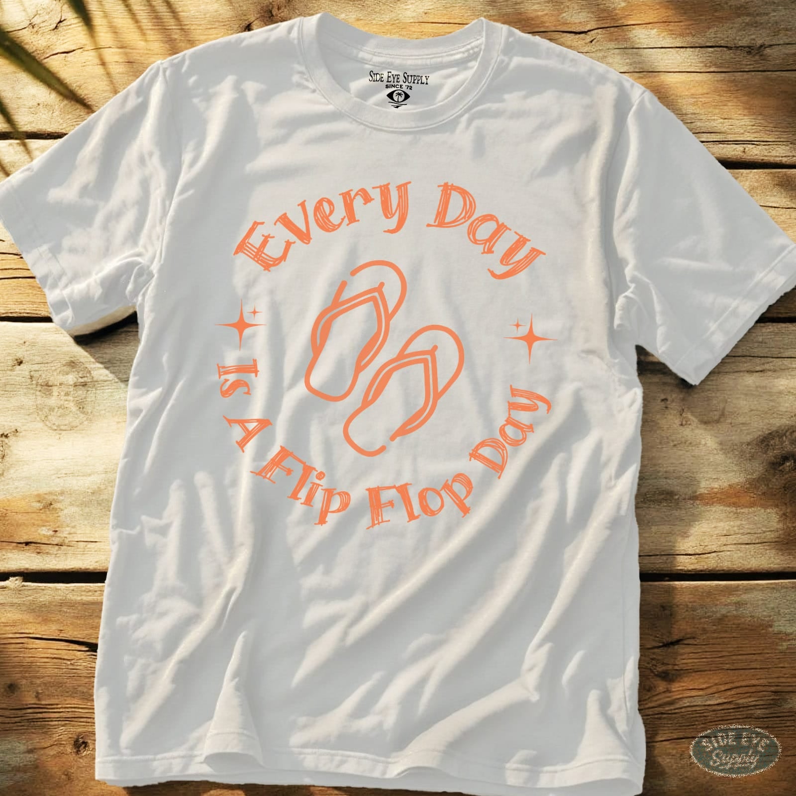 Flip Flop Day Tee White / S - by Side Eye Supply - Surf Beach Life Apparel