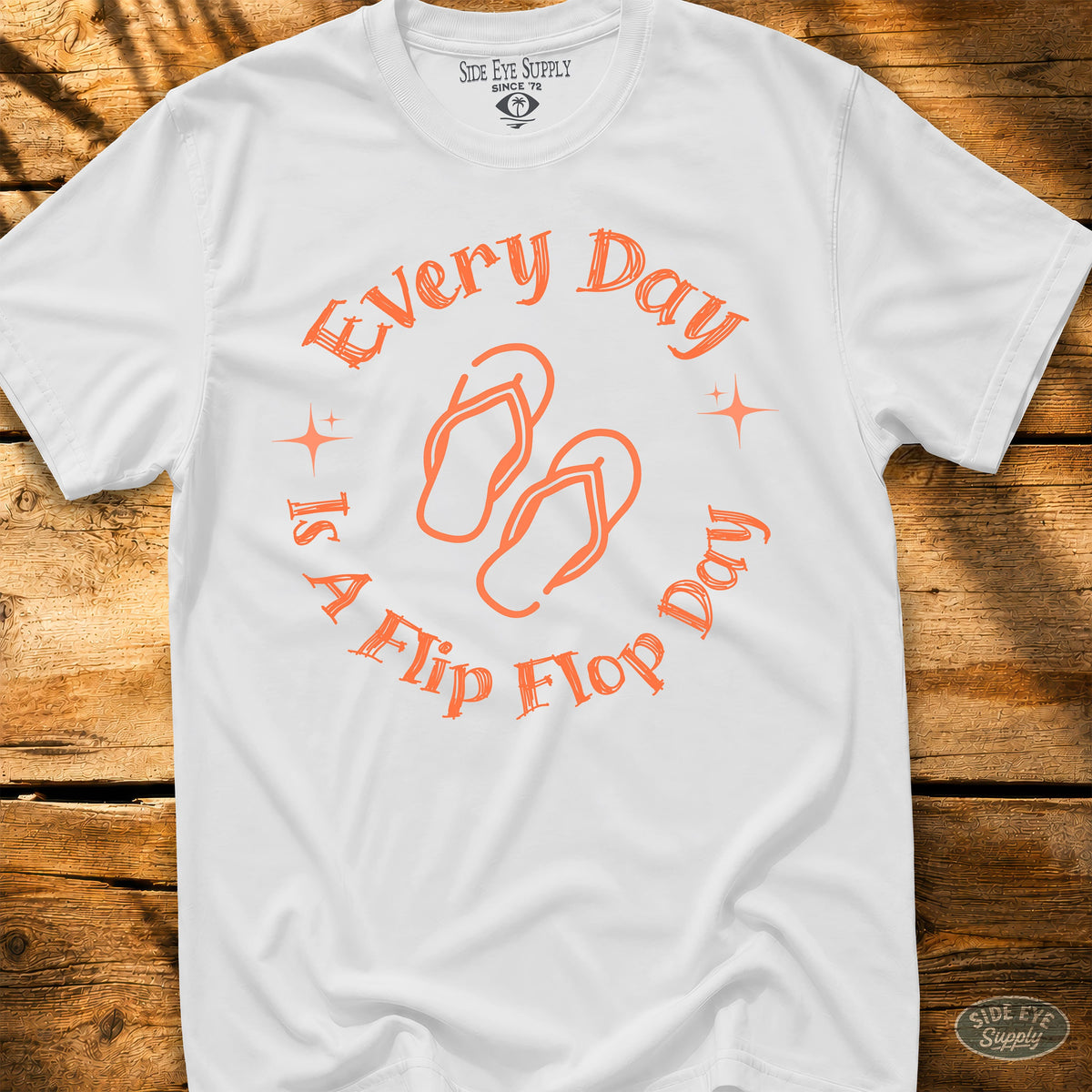 Flip Flop Day Tee White / S - by Side Eye Supply - Surf Beach Life Apparel