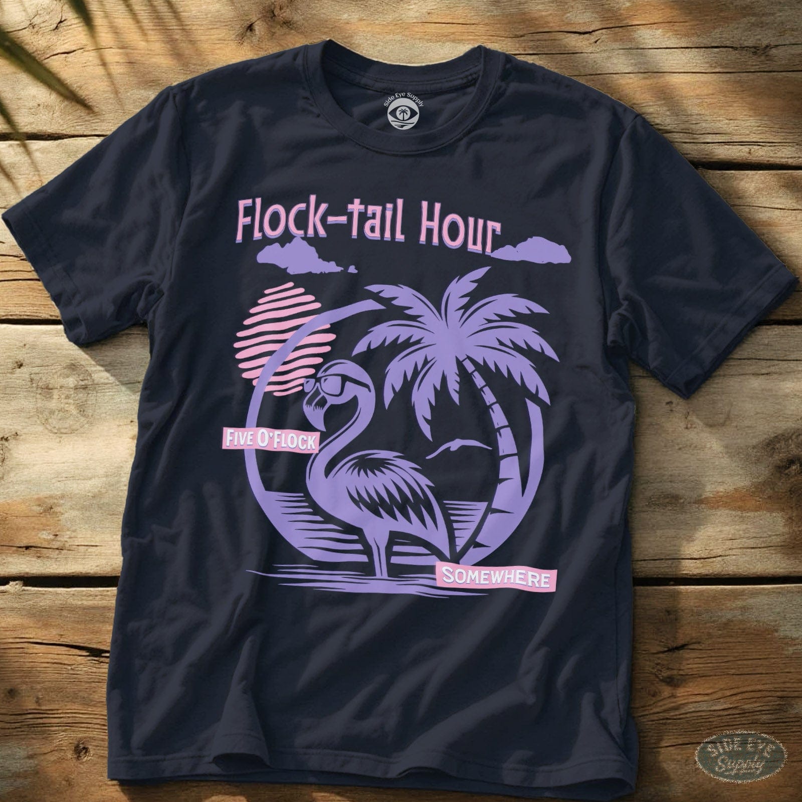 Flock-tail Hour Tee Navy / S - by Side Eye Supply - Surf Beach Life Apparel