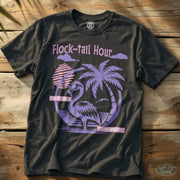 Flock-tail Hour Tee Charcoal / S - by Side Eye Supply - Surf Beach Life Apparel