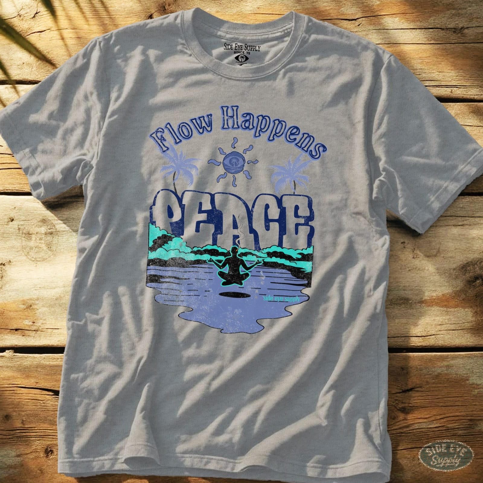 Flow Happens Tee Sport Grey / S - by Side Eye Supply - Surf Beach Life Apparel