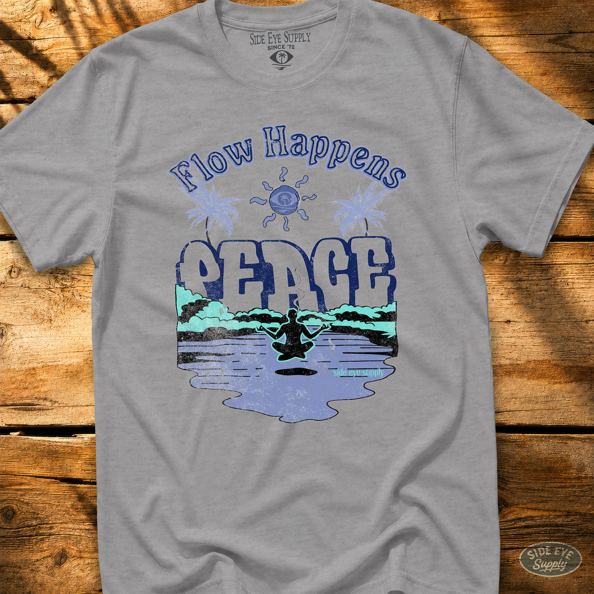 Flow Happens Tee Sport Grey / S - by Side Eye Supply - Surf Beach Life Apparel