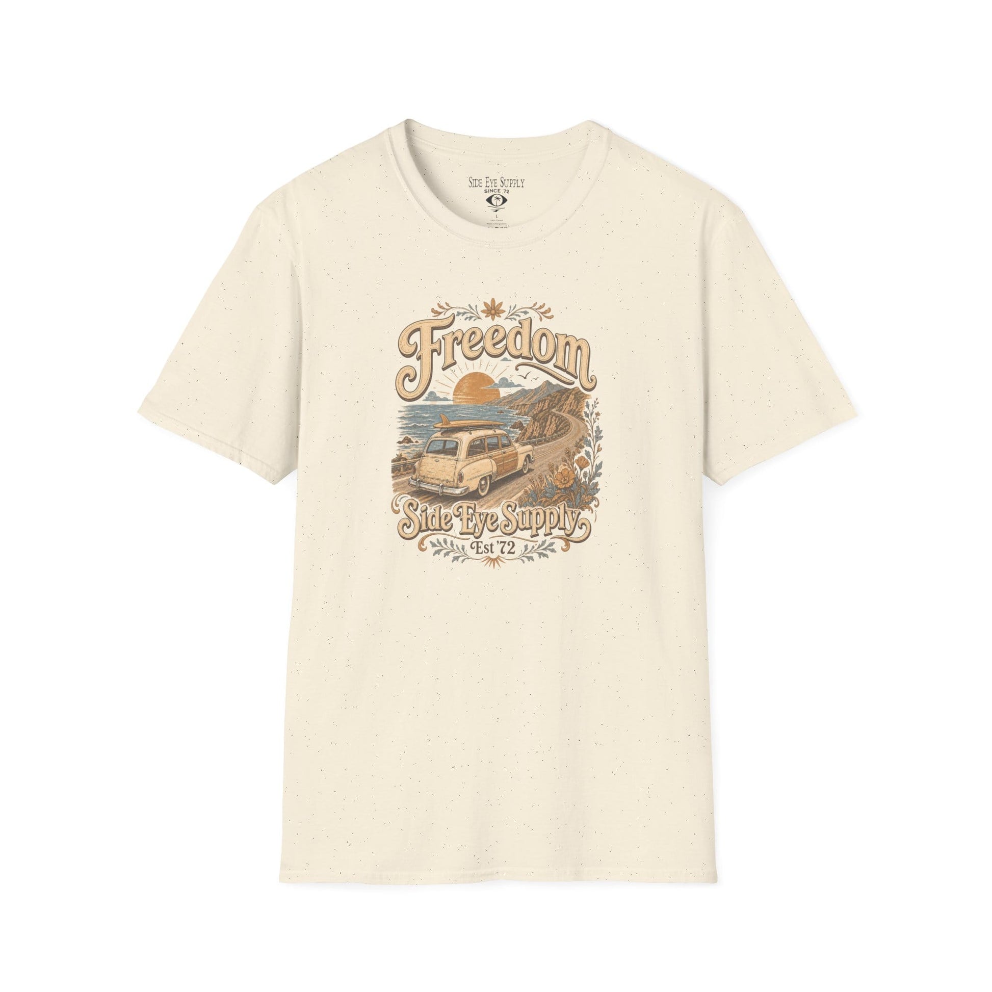 Freedom Tee Natural / S - by Side Eye Supply - Surf Beach Life Apparel