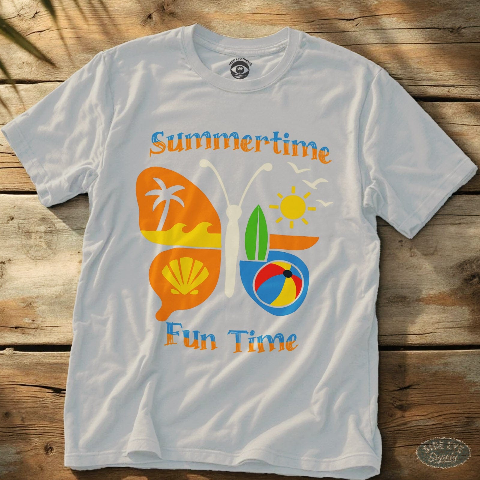 Fun Time Tee White / S - by Side Eye Supply - Surf Beach Life Apparel