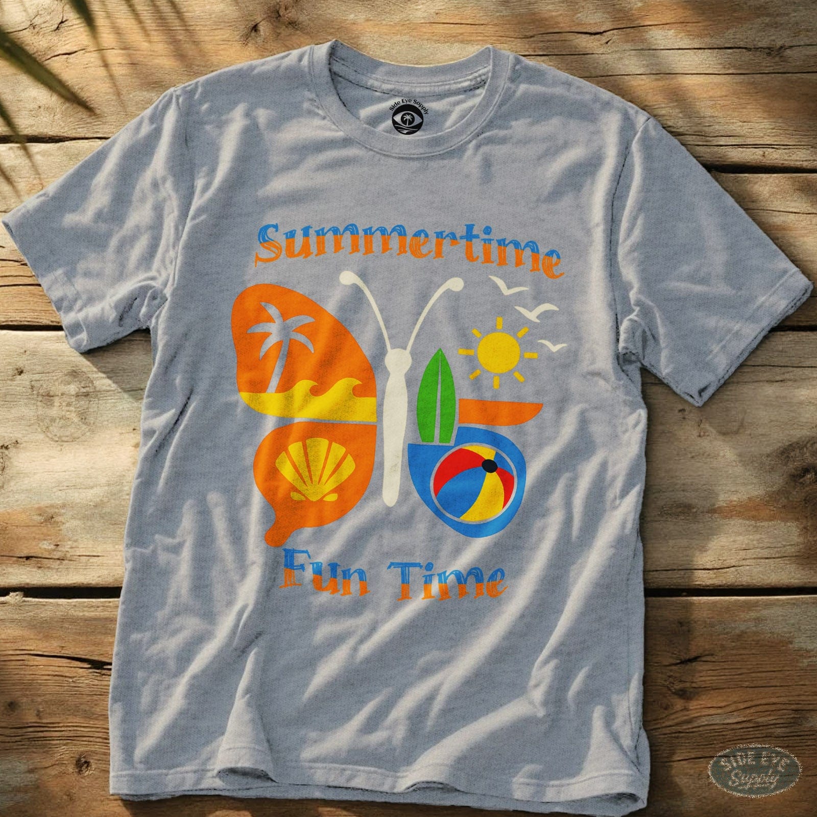 Fun Time Tee Sport Grey / S - by Side Eye Supply - Surf Beach Life Apparel