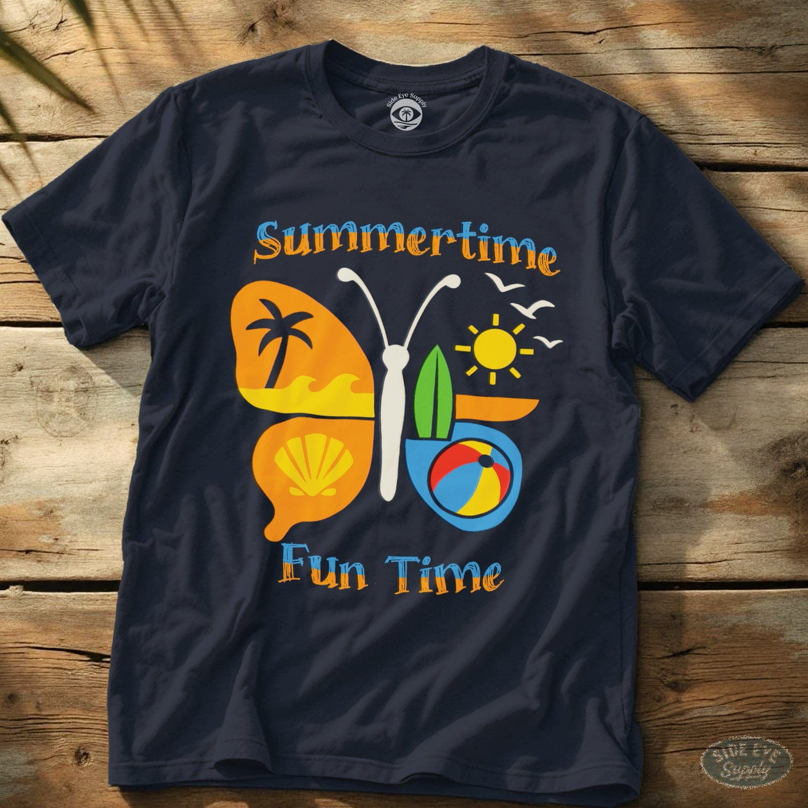 Fun Time Tee Navy / S - by Side Eye Supply - Surf Beach Life Apparel