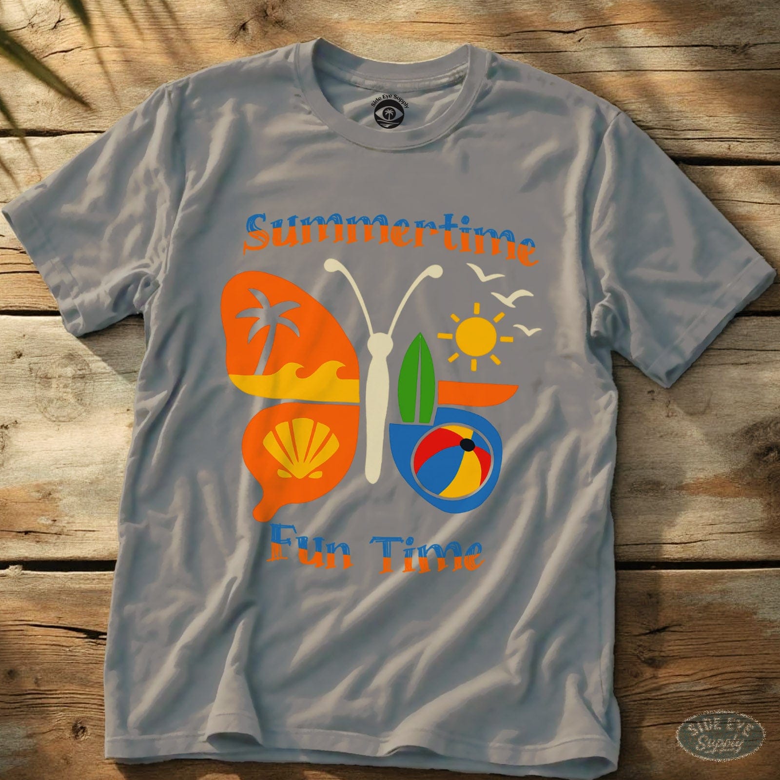 Fun Time Tee Ice Grey / S - by Side Eye Supply - Surf Beach Life Apparel
