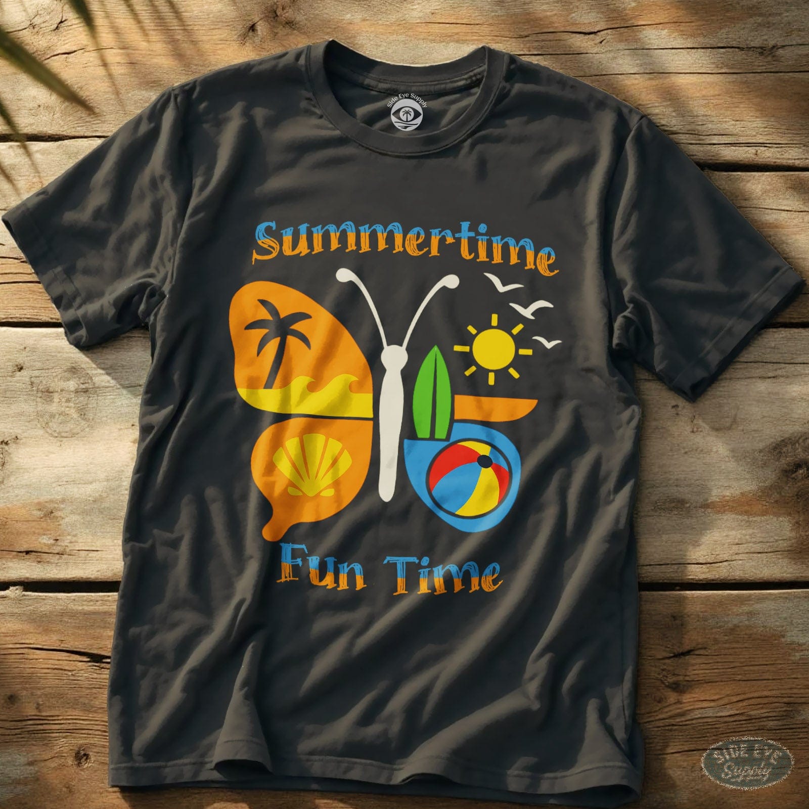 Fun Time Tee Charcoal / S - by Side Eye Supply - Surf Beach Life Apparel