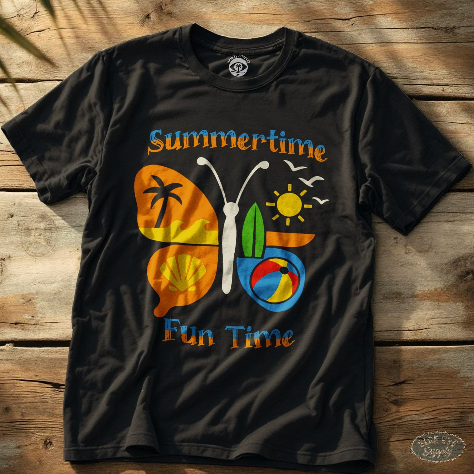 Fun Time Tee Black / S - by Side Eye Supply - Surf Beach Life Apparel