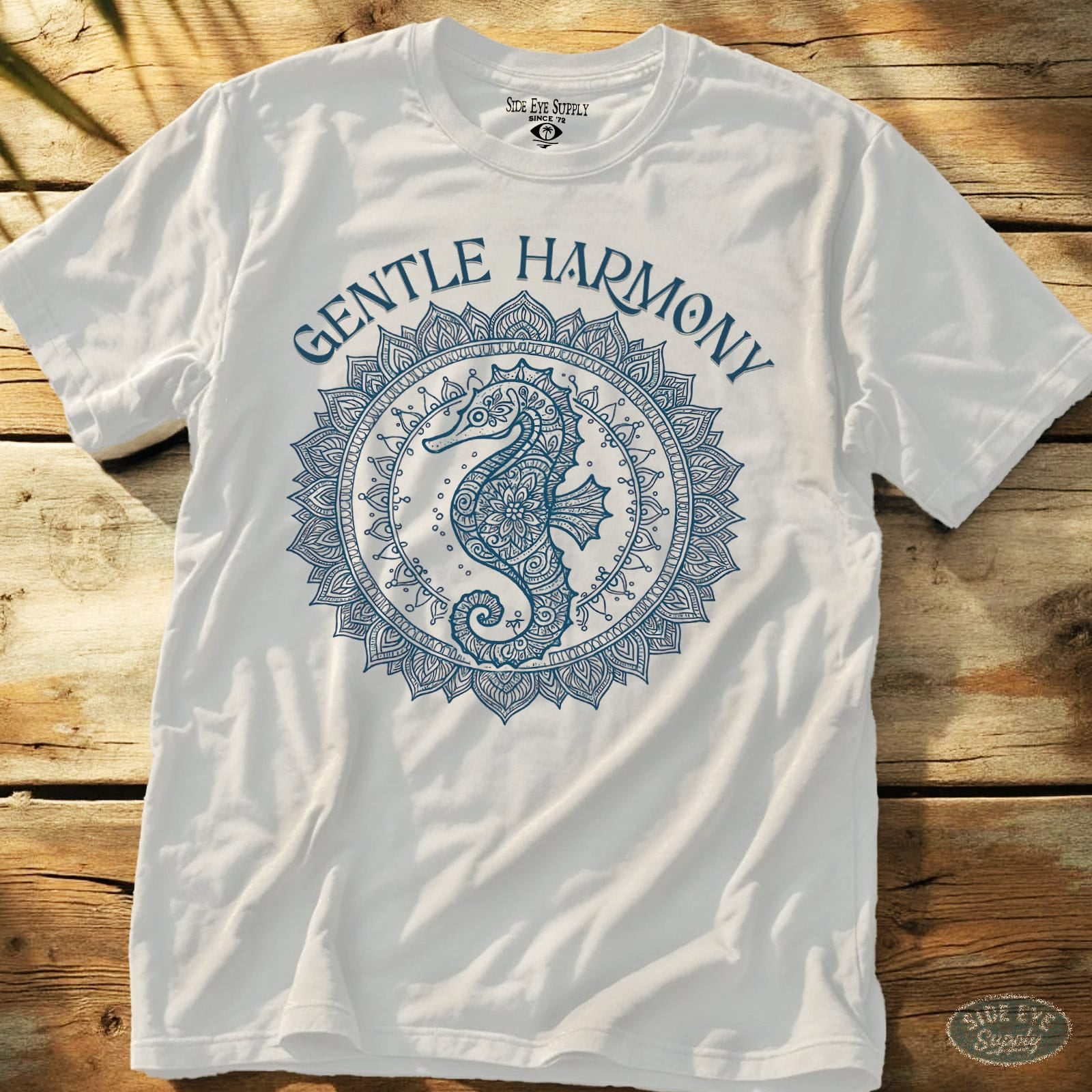 Gentle Harmony Tee White / S - by Side Eye Supply - Surf Beach Life Apparel