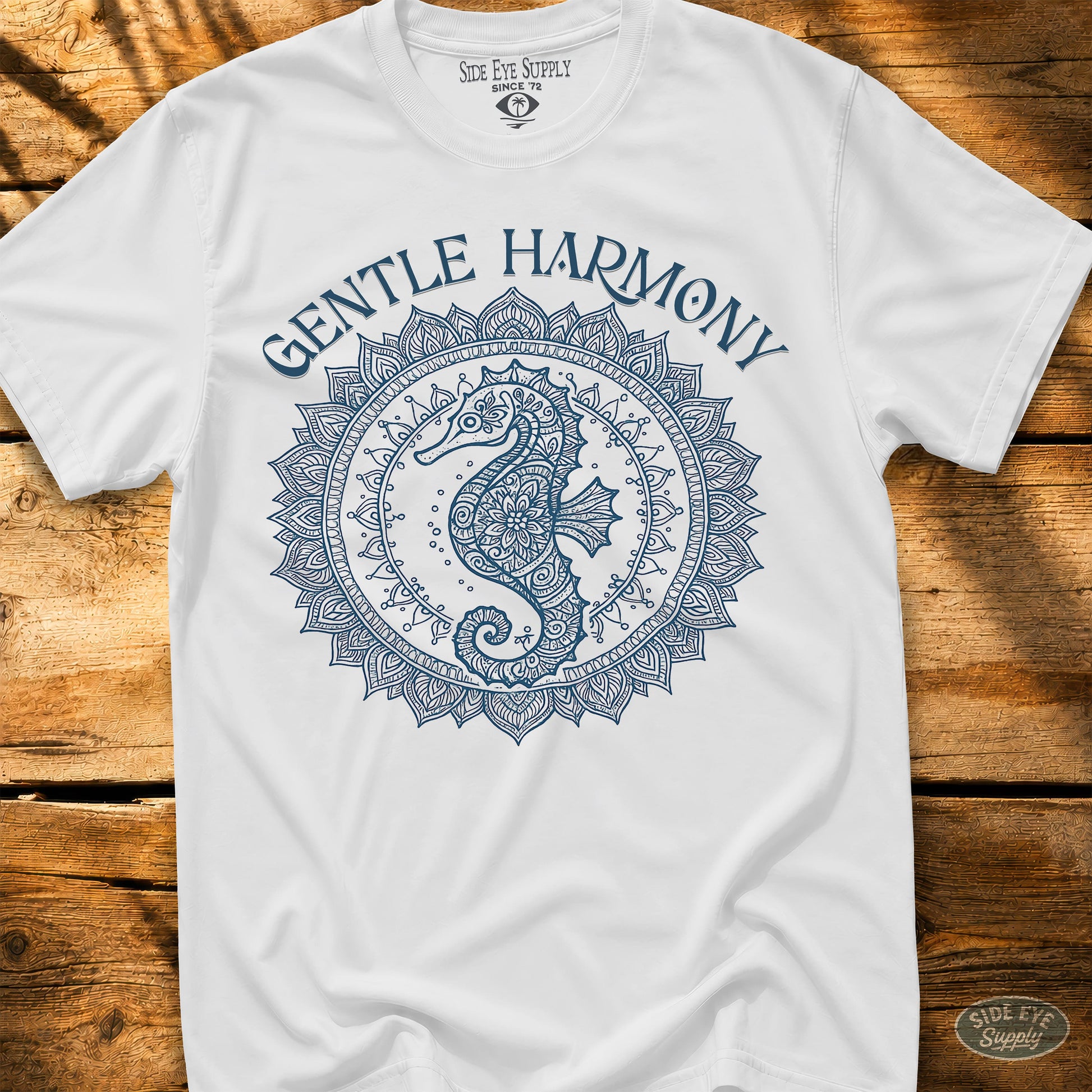 Gentle Harmony Tee White / S - by Side Eye Supply - Surf Beach Life Apparel