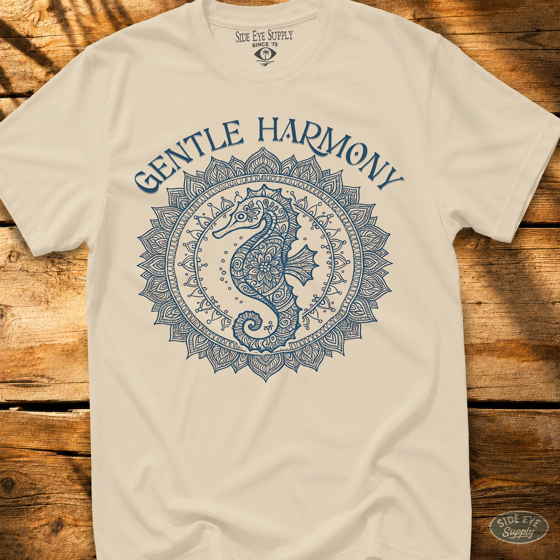 Gentle Harmony Tee Natural / S - by Side Eye Supply - Surf Beach Life Apparel