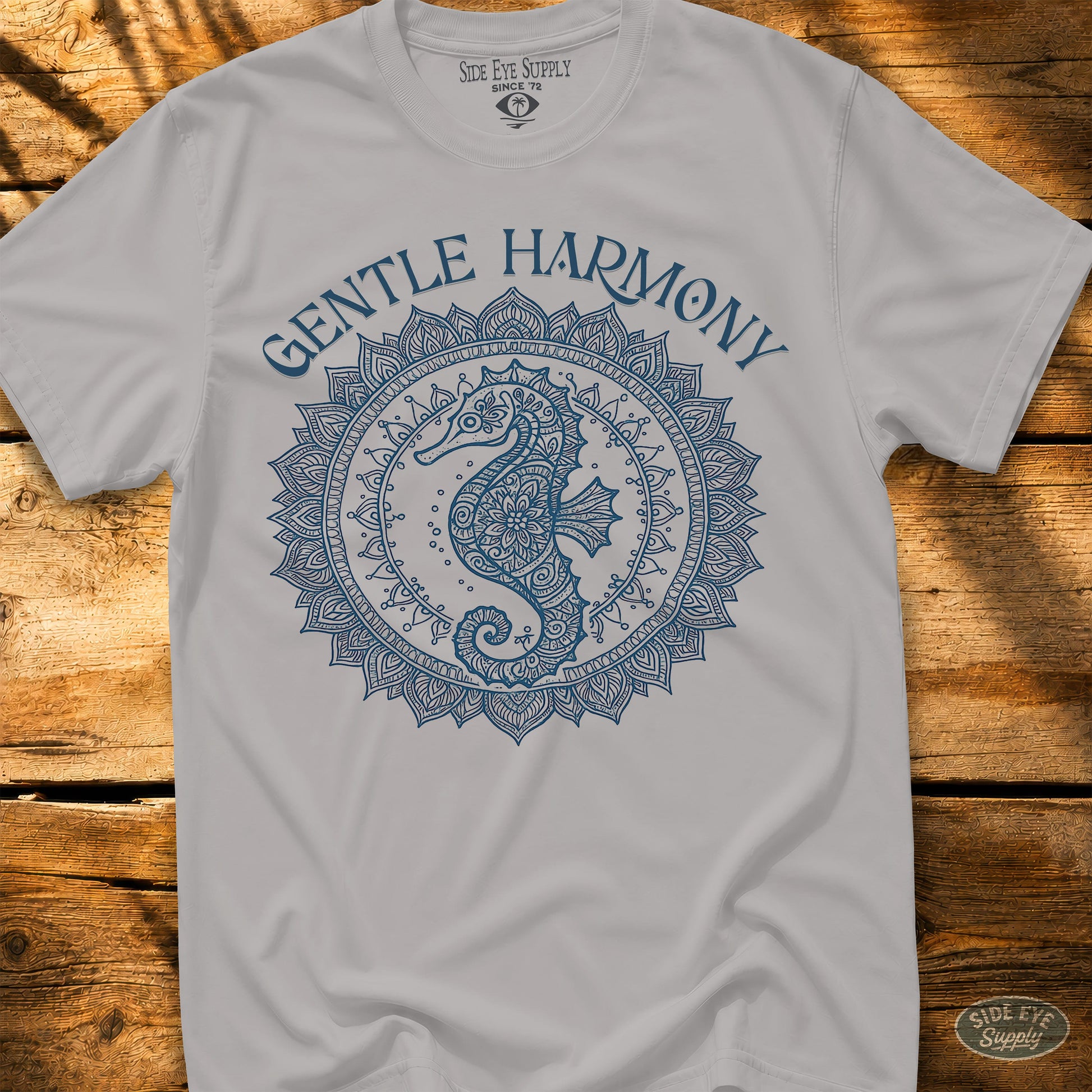 Gentle Harmony Tee Ice Grey / S - by Side Eye Supply - Surf Beach Life Apparel