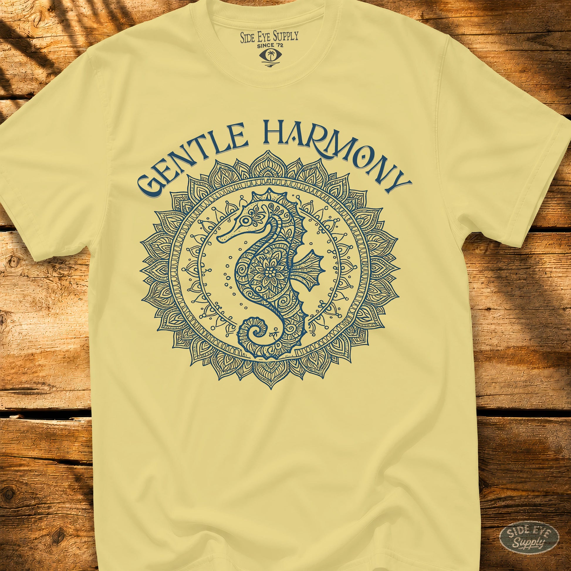 Gentle Harmony Tee Cornsilk / S - by Side Eye Supply - Surf Beach Life Apparel