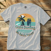 Gone Surfing Be Back Never Tee White / S - by Side Eye Supply - Surf Beach Life Apparel