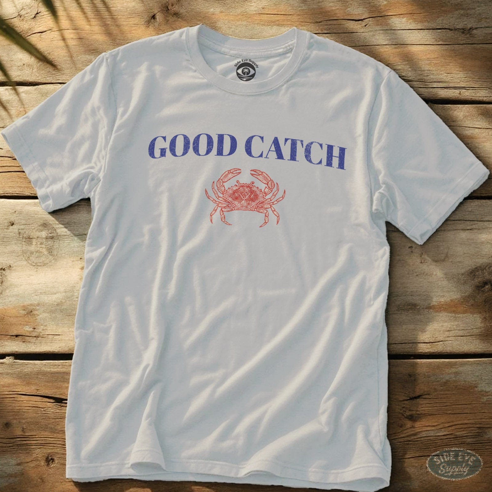 Good Catch Tee White / S - by Side Eye Supply - Surf Beach Life Apparel