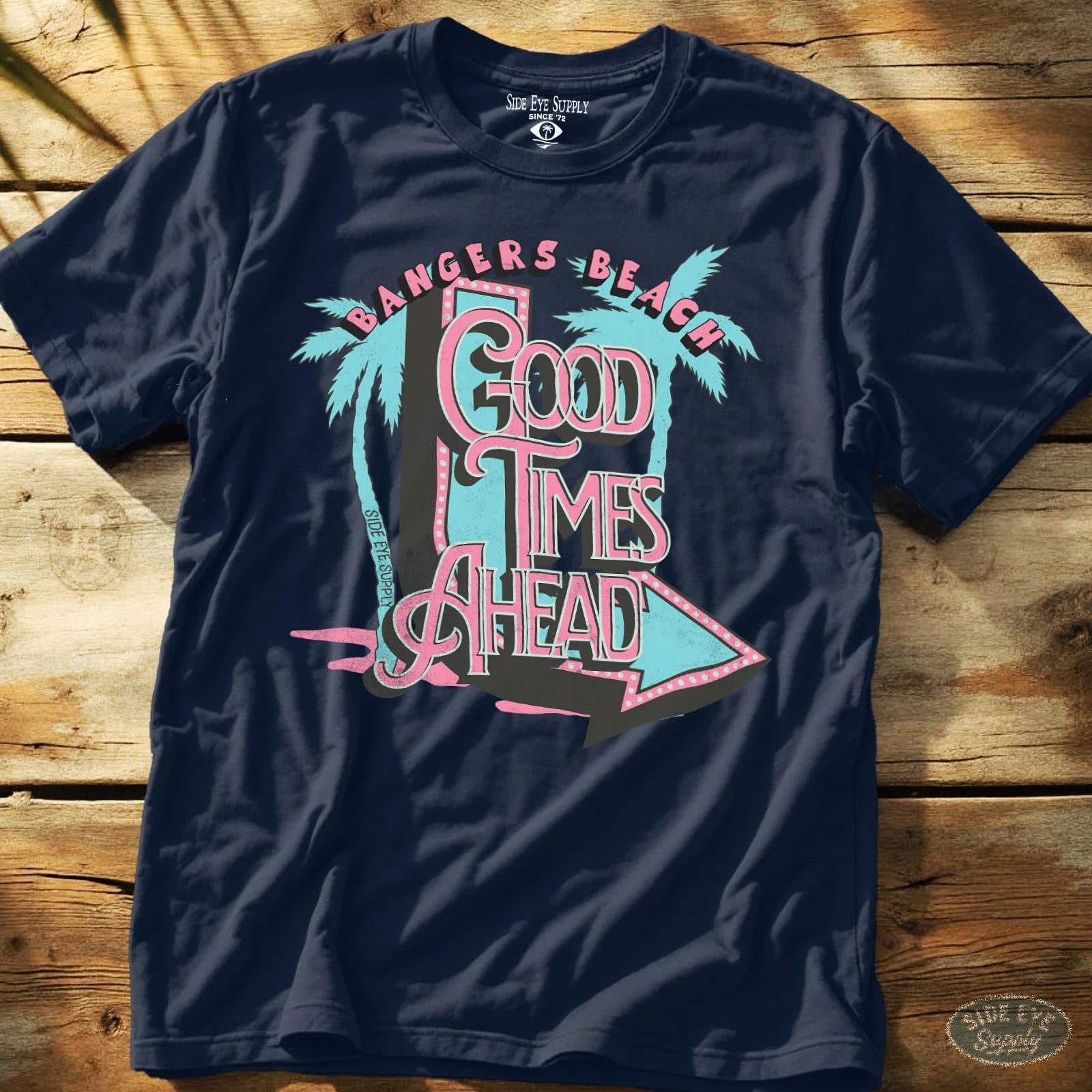 Good Times Beach Navy / S - by Side Eye Supply - Surf Beach Life Apparel