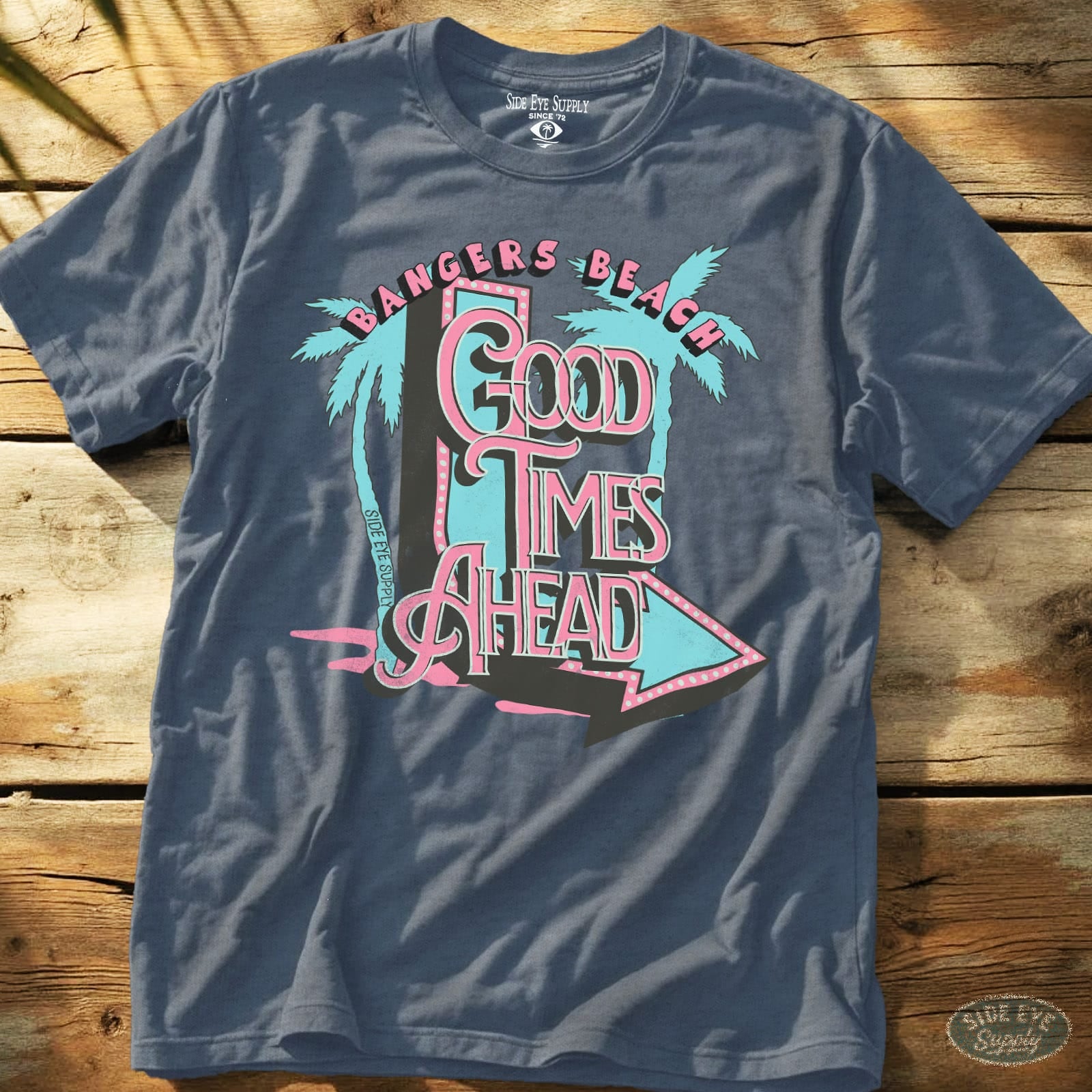 Good Times Beach Heather Indigo / S - by Side Eye Supply - Surf Beach Life Apparel