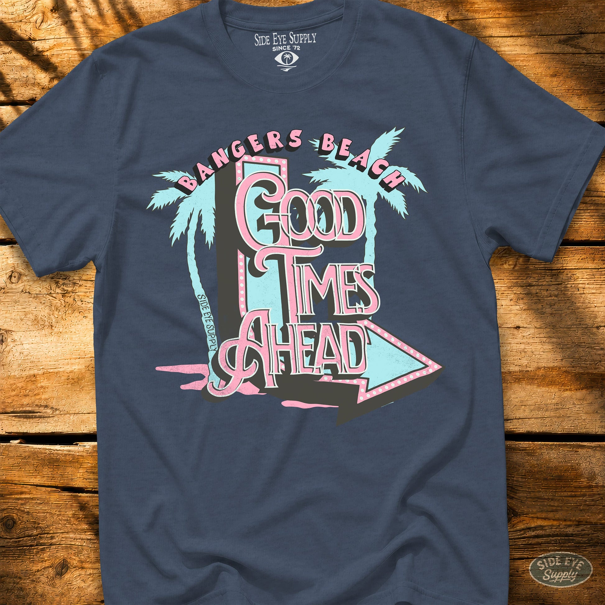 Good Times Beach Heather Indigo / S - by Side Eye Supply - Surf Beach Life Apparel