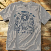 Good Vibes Only Tee Ice Grey / S - by Side Eye Supply - Surf Beach Life Apparel