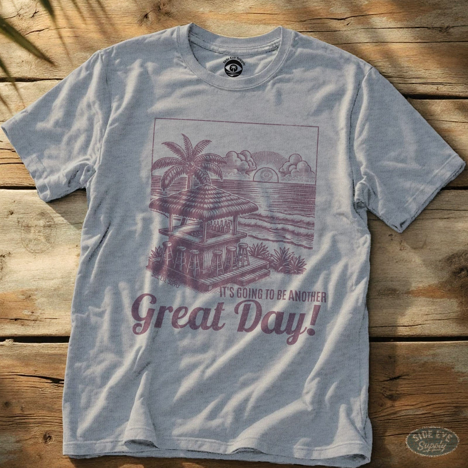 Great Day Tee Sport Grey / S - by Side Eye Supply - Surf Beach Life Apparel