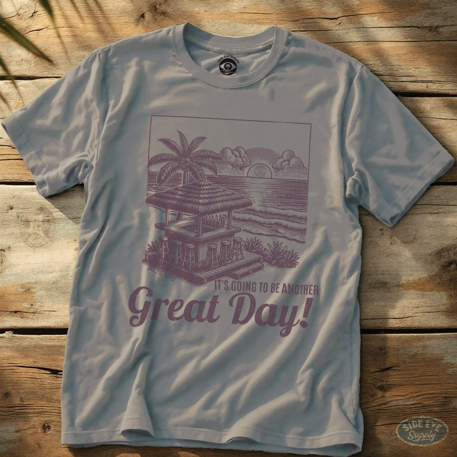 Great Day Tee Ice Grey / S - by Side Eye Supply - Surf Beach Life Apparel