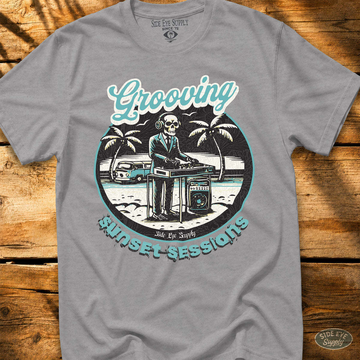 Grooving Tee Sport Grey / S - by Side Eye Supply - Surf Beach Life Apparel