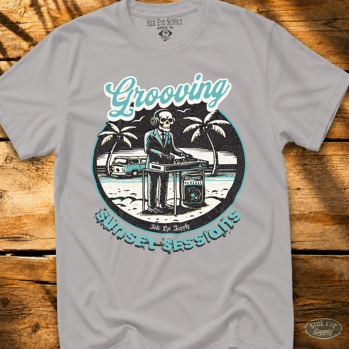 Grooving Tee Ice Grey / S - by Side Eye Supply - Surf Beach Life Apparel